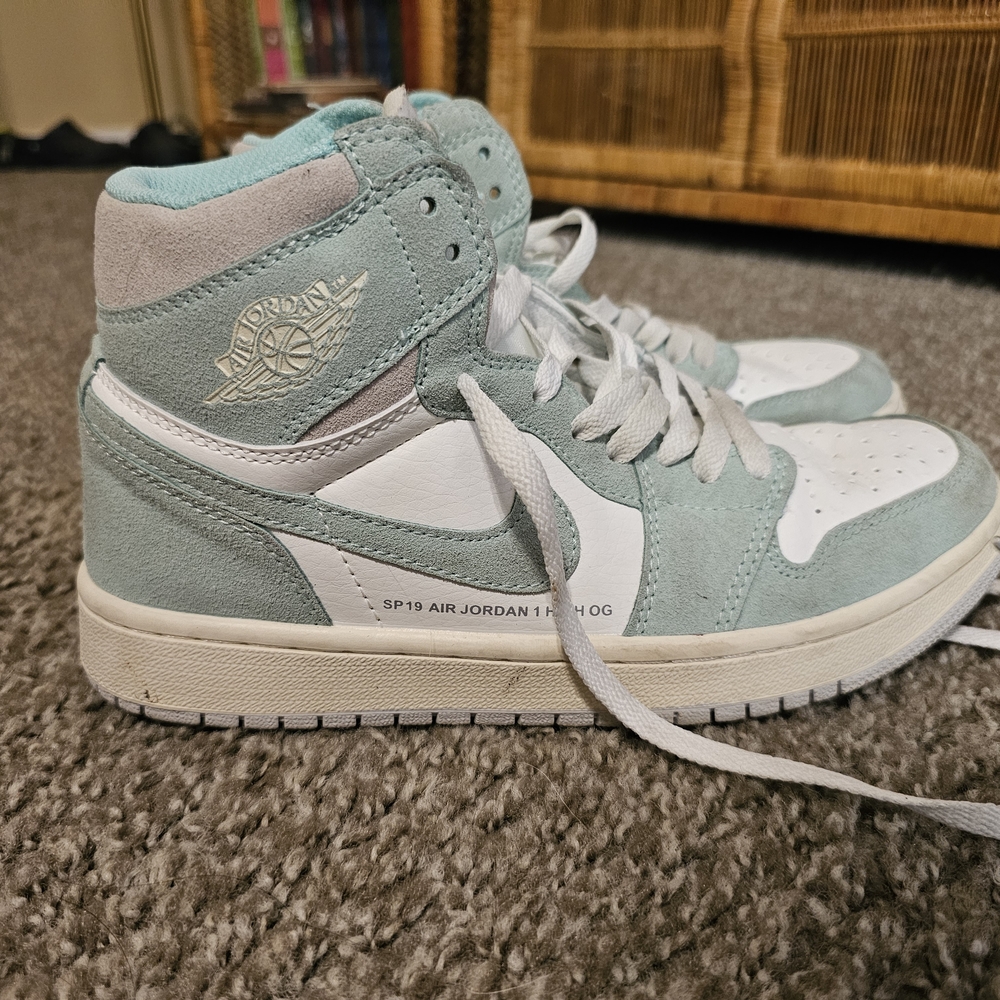 Jordan Sneakers in Mint and White